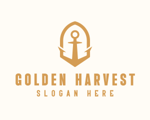 Golden Anchor Seaman logo design