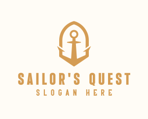 Golden Anchor Seaman logo design