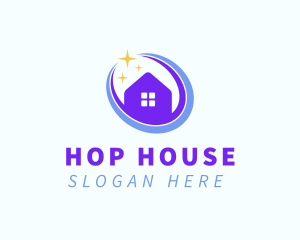 Housekeeping House Sparkles logo design