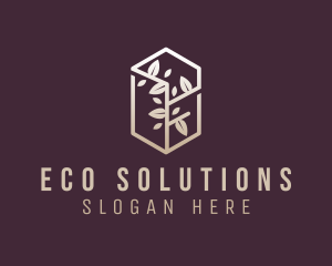 Eco Tree Leaves Garden logo design