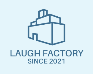 Blue Warehouse Factory logo design