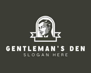 Vintage Man Banner logo design