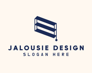 Blue Window Shutters logo design