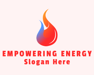 Sustainable Energy Flame  logo design