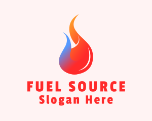 Sustainable Energy Flame  logo design