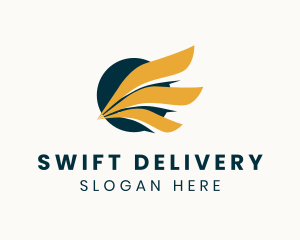 Wings Logistics Delivery logo design