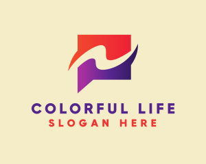 Colorful Message Box logo design