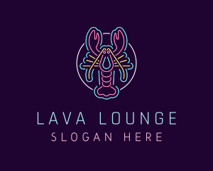 Neon Lobster Restaurant logo design