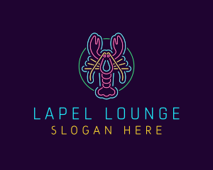 Neon Lobster Restaurant logo design