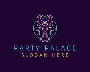 Neon Lobster Restaurant logo design