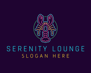 Neon Lobster Restaurant logo design