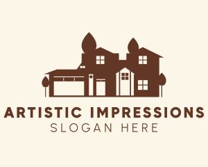 Residential Mansion Property logo design