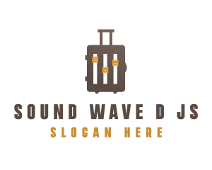 Music Tour Bag Luggage logo design