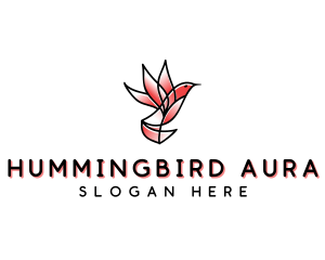 Flying Hummingbird Wings logo