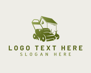 House Lawn Mower Logo