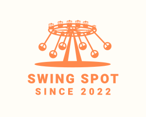 Amusement Swing Park Ride logo