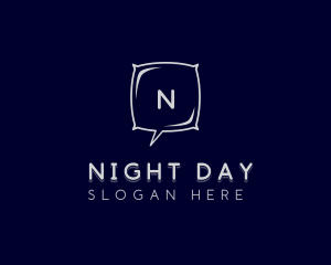 Night Pillow Chat logo design