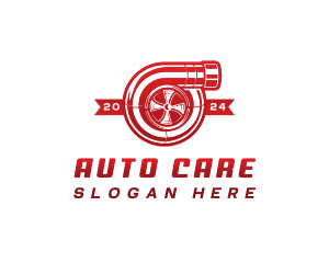 Auto Turbocharger Engine logo design