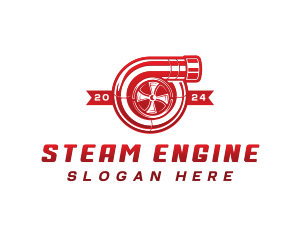 Auto Turbocharger Engine logo design