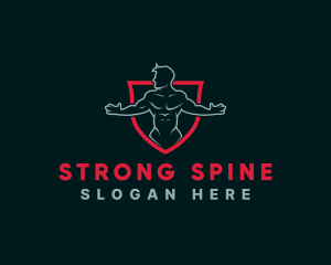 Physical Training Gym Man logo design