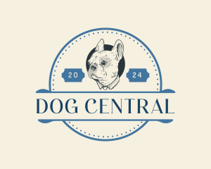 Puppy Dog Bulldog logo design