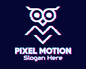 Static Motion Owl Gaming logo design