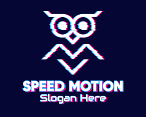 Static Motion Owl Gaming logo design