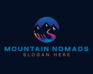 Mountain River Printing logo design