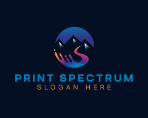 Mountain River Printing logo design