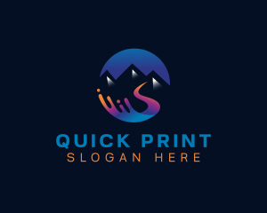 Mountain River Printing logo design