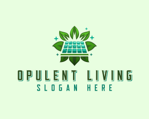 Eco Solar Panel Logo