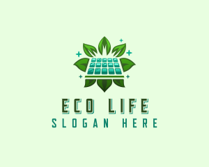 Eco Solar Panel logo design