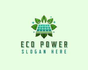 Eco Solar Panel logo design