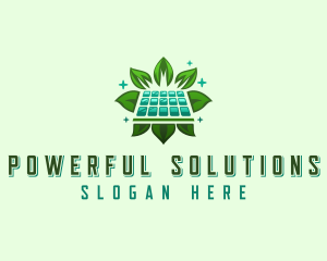 Eco Solar Panel logo design