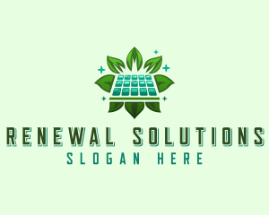 Eco Solar Panel logo design