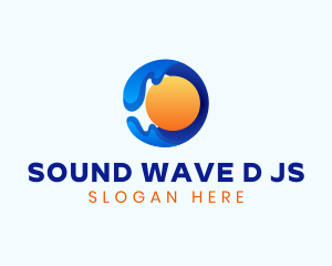 Sun Water Sphere logo design