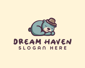 Sleeping Bear Hat logo design