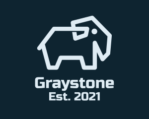 Gray Monoline Elephant logo