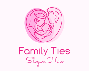 Family Planning Heart logo design