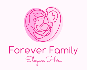 Family Planning Heart logo design