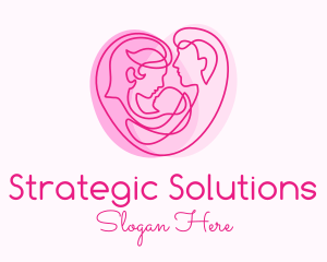 Family Planning Heart logo design