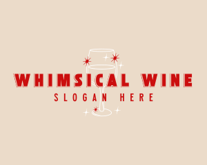 Wine Glass Liquor logo design