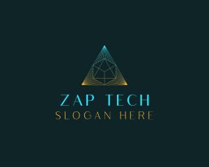 Generic Tech Pyramid logo design