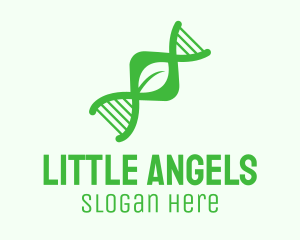 Green DNA Leaf logo