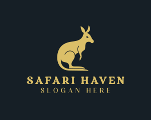 Wild Kangaroo Safari logo design