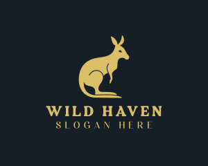 Wild Kangaroo Safari logo design