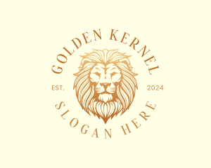 Golden Lion Luxury logo design