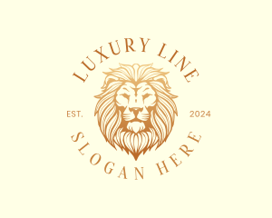 Golden Lion Luxury logo design