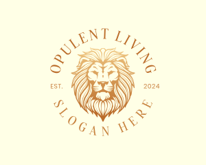 Golden Lion Luxury logo design