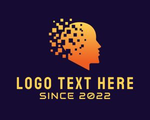 Artificial Intelligence Digital Pixel  logo